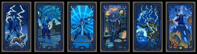The complete line of pure Sorcery Destiny cards