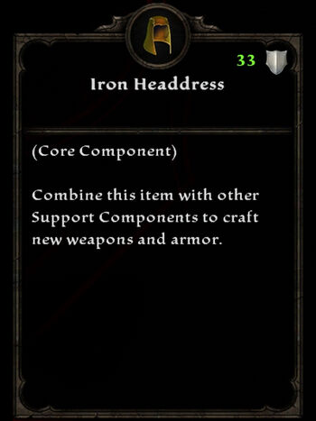 Iron headdress