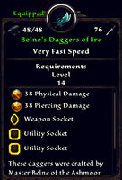 Belne's Daggers of Ire