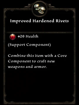 Improved hardened rivets
