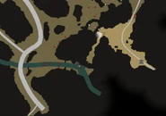 This path leads to a jump point behind the waterfall where the Tuatha Shoes and Robes can be found.