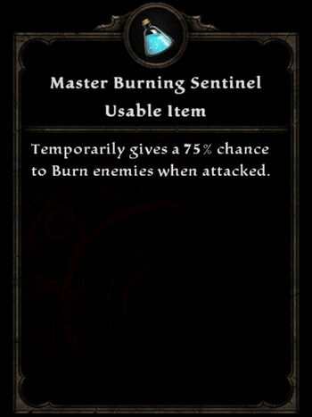 Potion ma burning sentinel