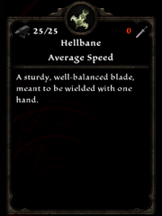 Hellbane, Recovered from Three Swords