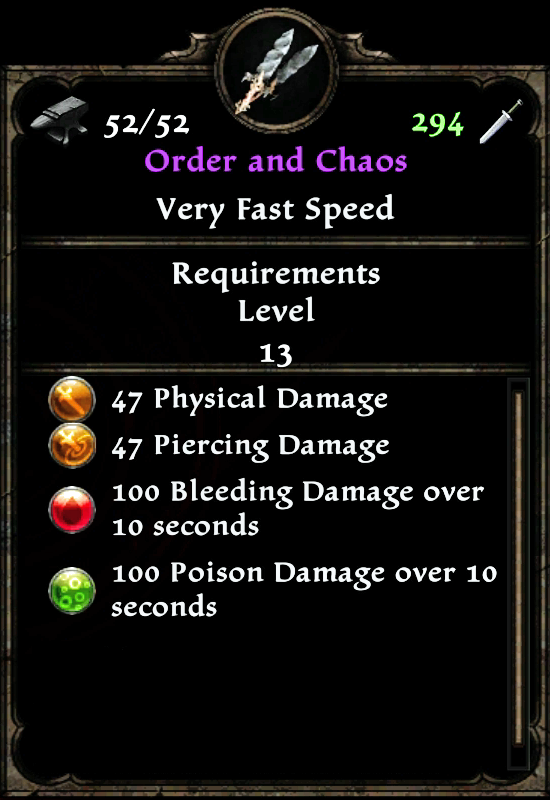 Order and Chaos (Daggers) | Amalur Wiki | Fandom