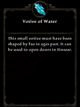 Votive water