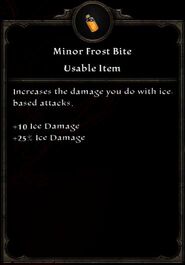 Minor Frost Bite Inventory Card