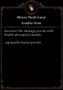 Minor Flesh Eater, Inventory Card