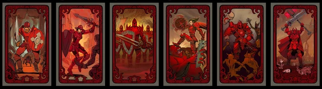 The complete line of pure Might Destiny cards