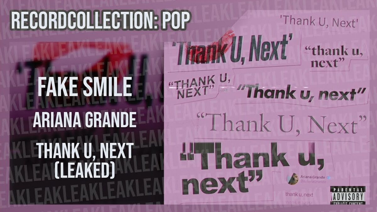 Ariana Grande - Fake Smile (HQ Audio) | RecordCollector1972 Wiki | Fandom