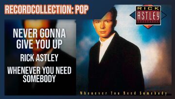 Rick Astley Never Gonna Give You Up レコード Rick Astley Never Gonna Give You up Signed Blue Colored 7