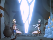 Sheru and Yoof use the Chaos Ring (Crystania OVA)