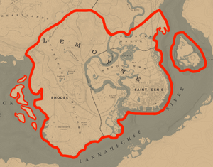 RDR2 Lemoyne Map New