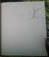 Зарисовка Джона в дневнике