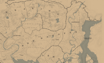 Red Dead Redemption II: Confira o mapa completo do jogo