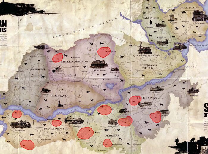 Rdr 2 карта охотников расположение Броненосец Red Dead Wiki Fandom