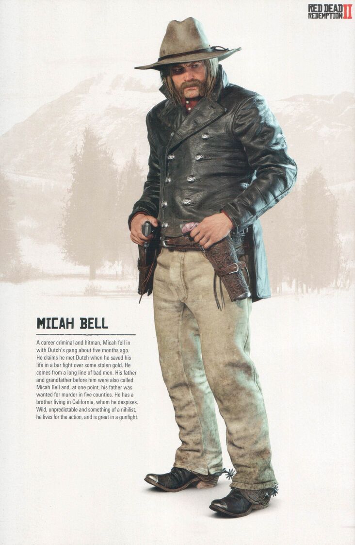 Micah Bell, Wiki Red Dead