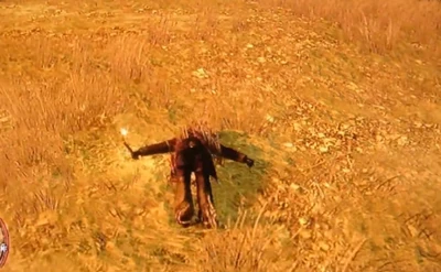 Ein nickerchen in der Pampa, und Festessen für Pumas und Wölfe. Mahlzeit.