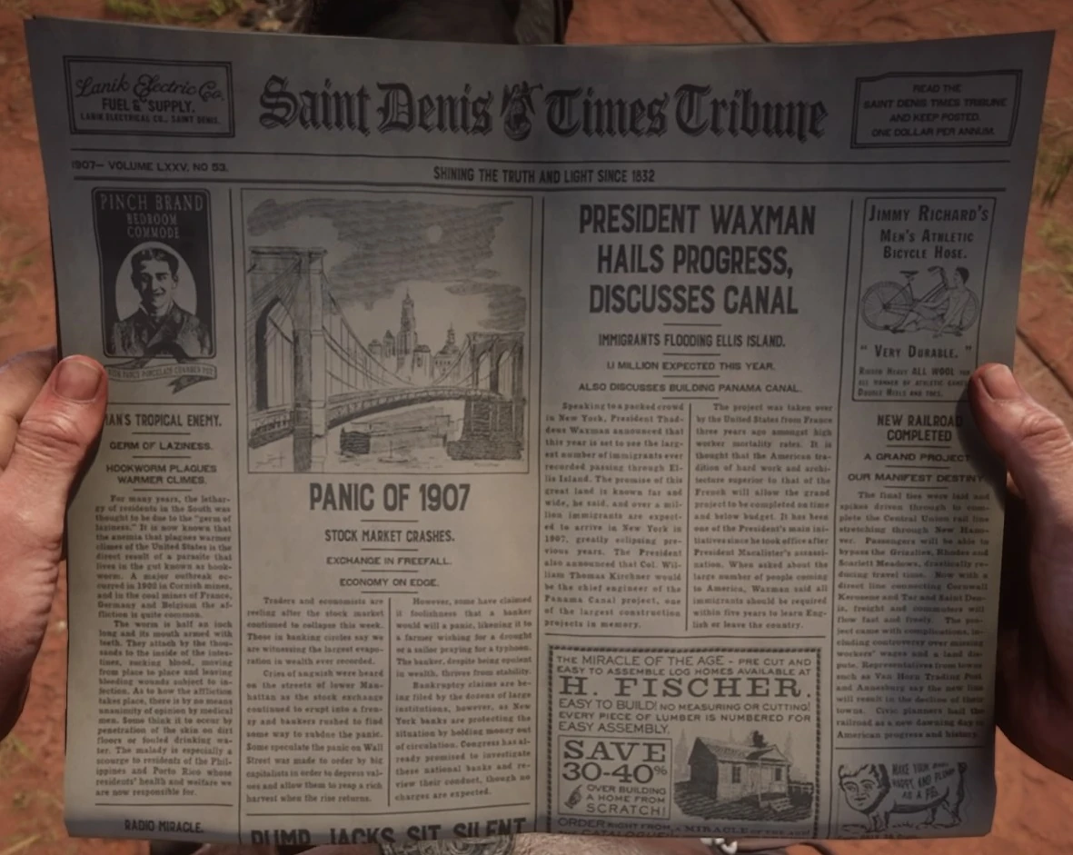 Saint Denis Times Nr. 53 Red Dead Redemption Wiki Fandom