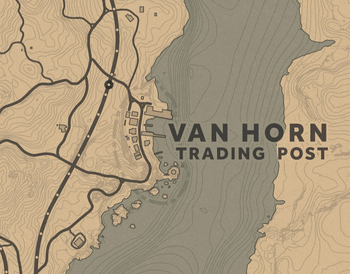 Van Horn Trading Post Karte RDR2