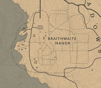 Braithwaite Manor Karte RDR2