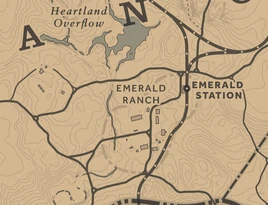 Emerald Ranch Karte RDR2