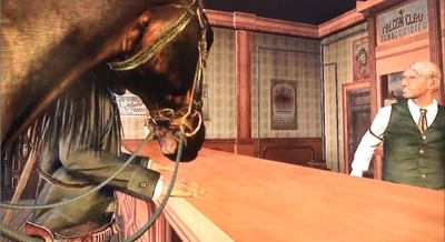 Ein Saloon für besoffene Pferde.