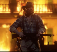 Bill Williamson mit dem Bolt Actiongewehr