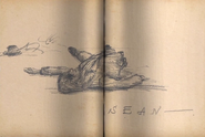 Arthur's drawing of killed Sean