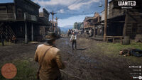 Arthur attempting to talk himself out of trouble with a deputy