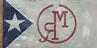 Flag of MacFarlane's Ranch, seen flying at the train station.