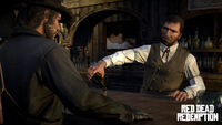 John getting served by Greenwood in RDR