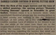 Damsels Causing Distress In Moving Picture Show