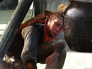 Werner stoking the Pike's Basin fire.