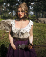 RDR2 Karen Jones.jpg (1.59 MB) Karen on guard duty at Shady Belle