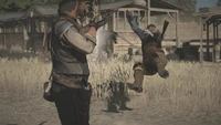 Red-Dead-Redemption-Gameplay-Series-Weapons-and-Death-Trailer 12.jpg (110 KB) John Marston shooting an outlaw with the Pump-action Shotgun.