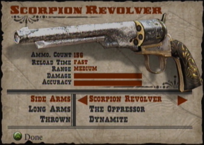 Scorpion Revolver | Red Dead | Fandom