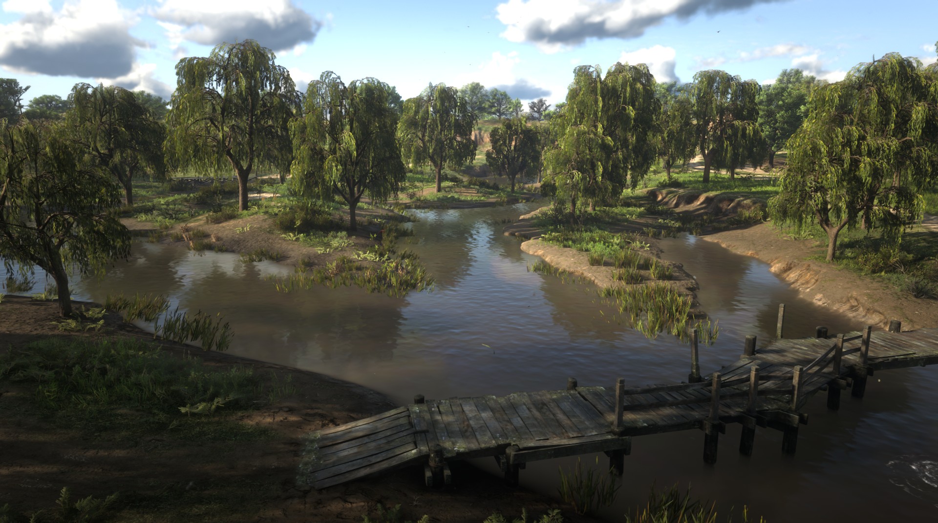 Red Dead Online Tesoro del pantano de Bluewater / Bluewater Marsh Treasure  Map Location 