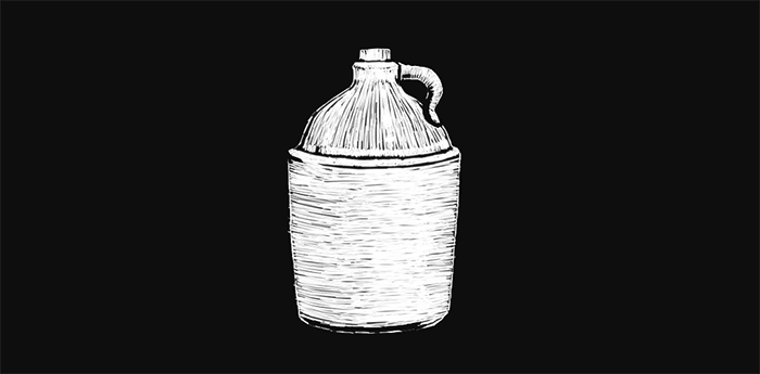moonshine jug drawing