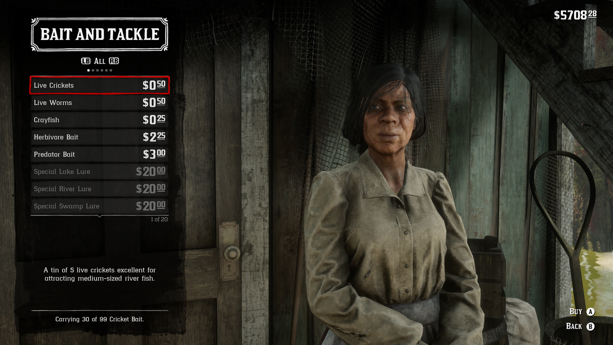 Red dead redemption 2 bait shop store