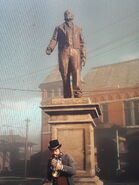 McKnight's statue in Saint Denis