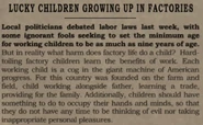 Lucky Children Growing Up In Factories