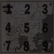 An earlier version of the map on an object found in the game's files