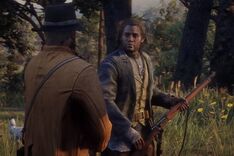 Charles and Arthur hunting