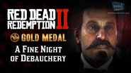 RDR2 PC - Mission 50 - A Fine Night of Debauchery Replay & Gold Medal