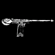 The semi-automatic pistol, as seen from the weapons menu.