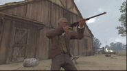 Warthington Ranch being defended by Grover Boone in Undead Nightmare.