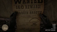 Joaquín Arroyo's wanted poster
