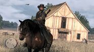 John Marston and the barn