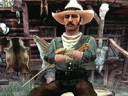 Shelby resting at Manzanita Post.