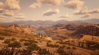 Sea Of Coronado seen from out of bounds in Red Dead Redemption 2